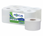 5050784 Туалетная бумага Focus Eco Jumbo в больших рулонах, 1 слой - 12 рулонов по 200 метров
