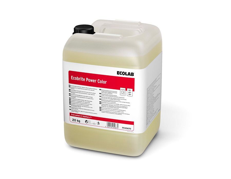 9040670 Моющее средство для стирки всех видов тканей Ecolab Ecobrite Power Color, 20 л