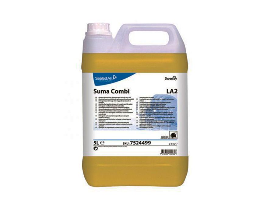 Diversey - Suma Combi LA2/ Жидкий детергент с ополаскивателем 2в1 для воды с жесткостью до 5dH. 101101342