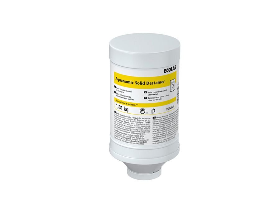 9082980 Твердый отбеливатель на основе хлора Ecolab Aquanomic Solid Destainer, 4 кг