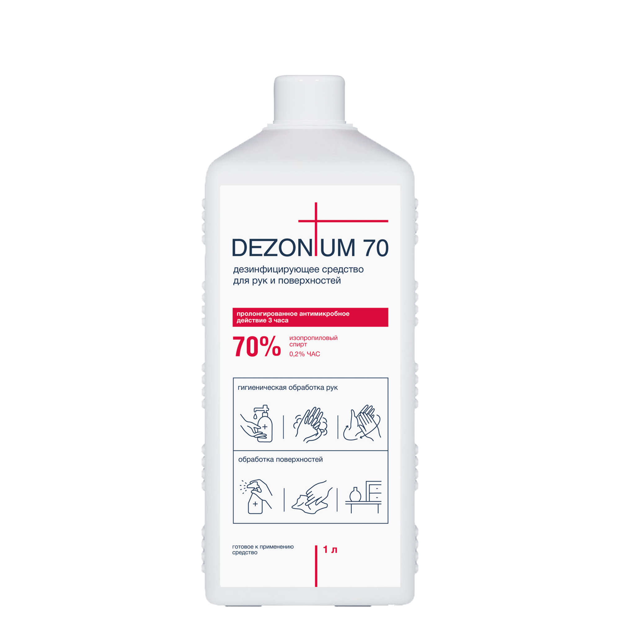 DEZ70-1 Средство дезинфицирующее для рук и поверхностей (ИПС 70%) Кожный антисептик Dec Prof DEZONIUM 70 - 100 мл