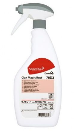 Diversey Clax Magic Rust 70D2 - Клакс Мэджик Раст - Средство для удаления пятен от железа и ржавчины 750 мл 100882799