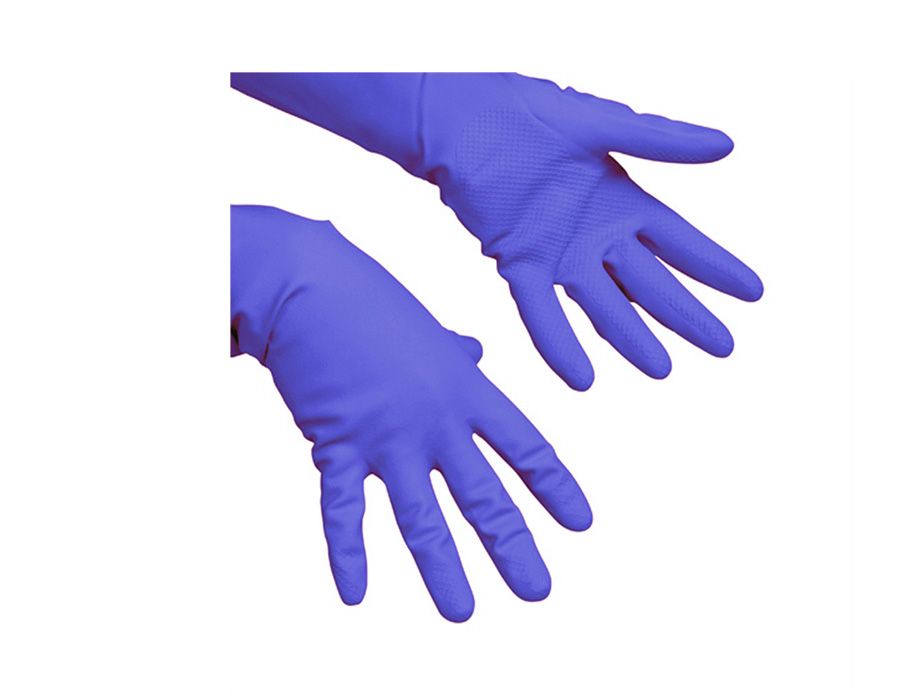 Vileda Professional - Резиновые перчатки многоцелевые, синие, размер M 100753
