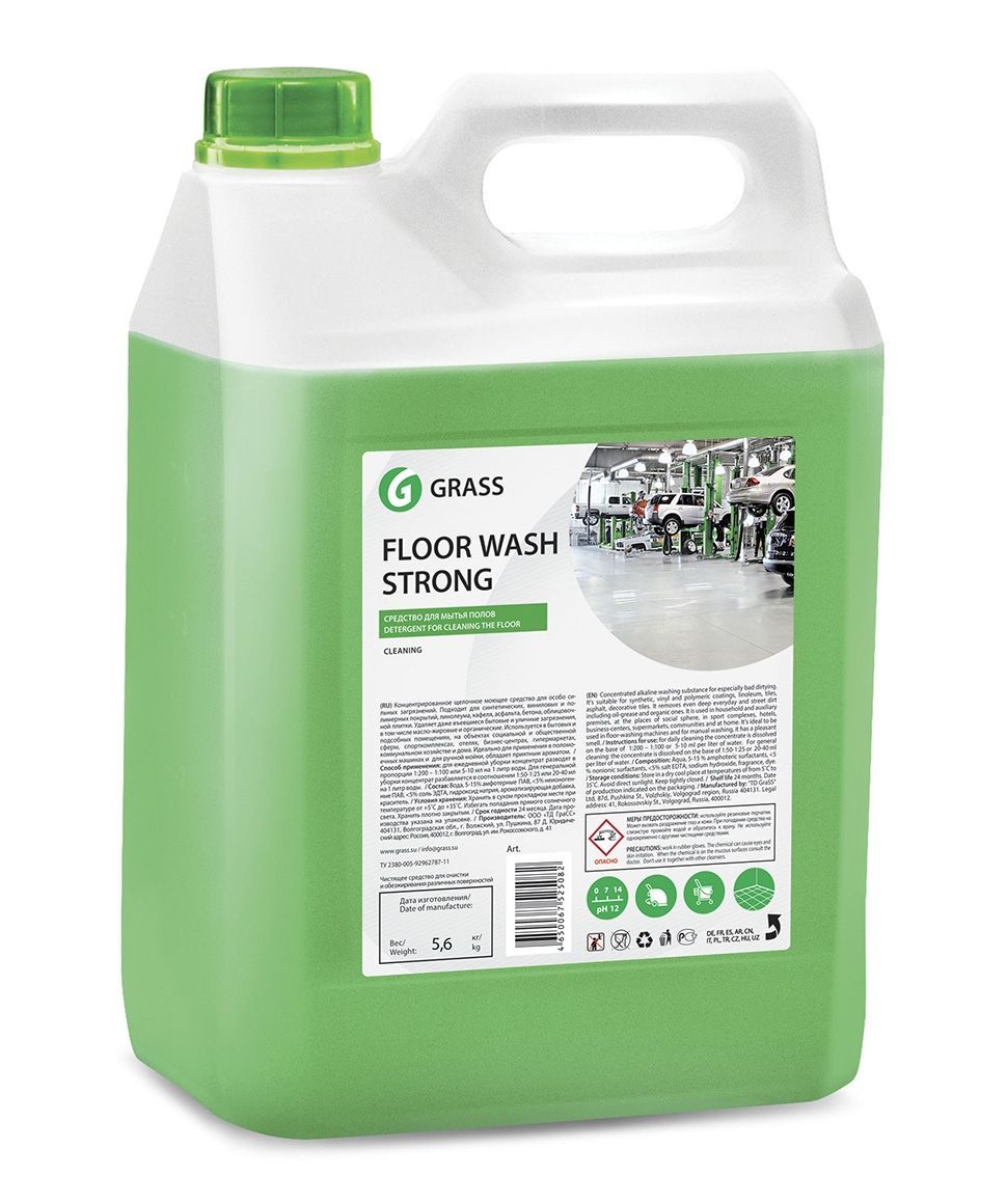 Grass - Щелочное средство для мытья пола "Floor wash Strong", 5 литров 125193