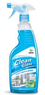 125247 Очиститель стекол Grass Clean Glass-Голубая лагуна блеск стекол и зеркал - 600 мл