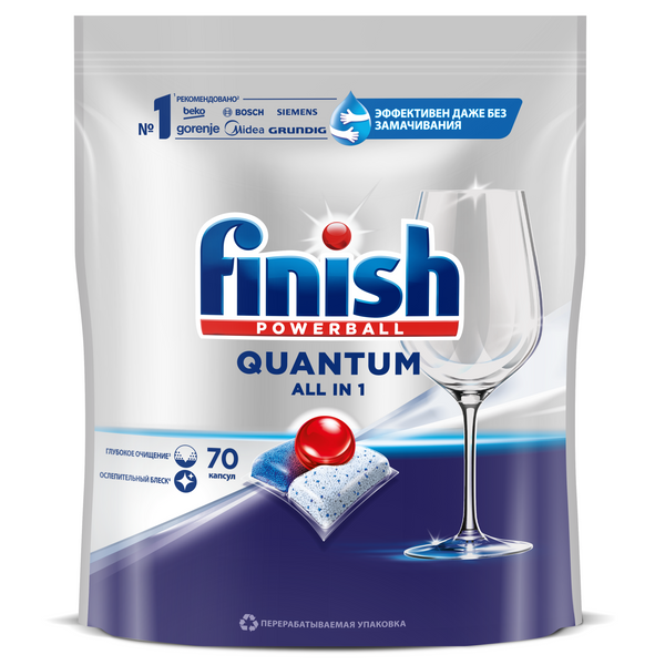 3215695 Капсулы для посудомоечных машин Finish Quantum All in 1, 70 капсул