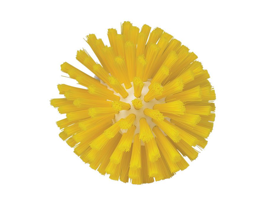 Vikan -  Щетка  для  очистки  мясорубок,  Ø135  мм,  средний  ворс,  желтый  цвет  70356