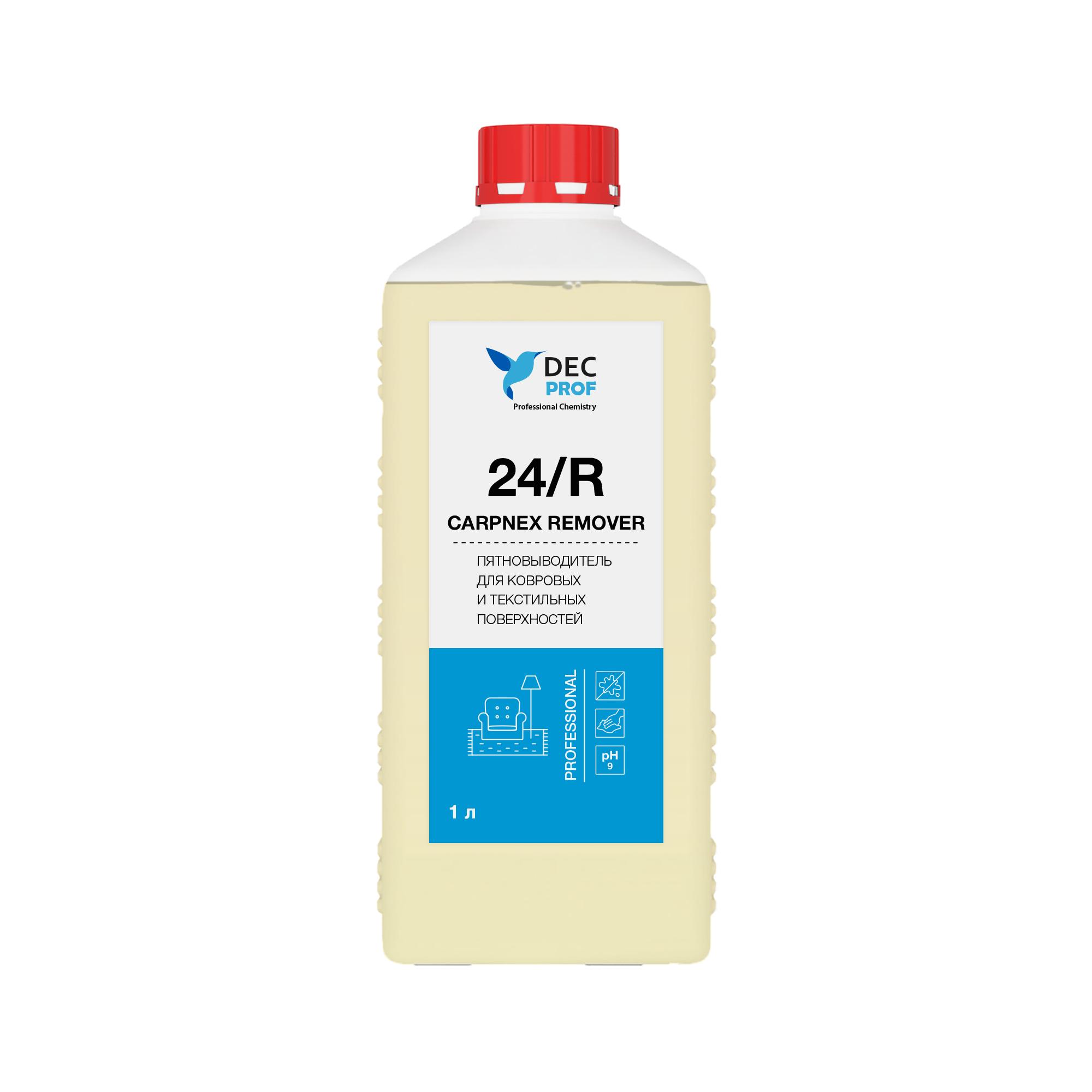 024R-1 Пятновыводитель для ковровых и текстильных покрытий Dec Prof 24/R CARPNEX REMOVER - 1 л