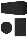 2018 Салфетки бумажные USMA черные двухслойные, 33х33 см, 1/8 сложения - 9 пачек по 200 листов
