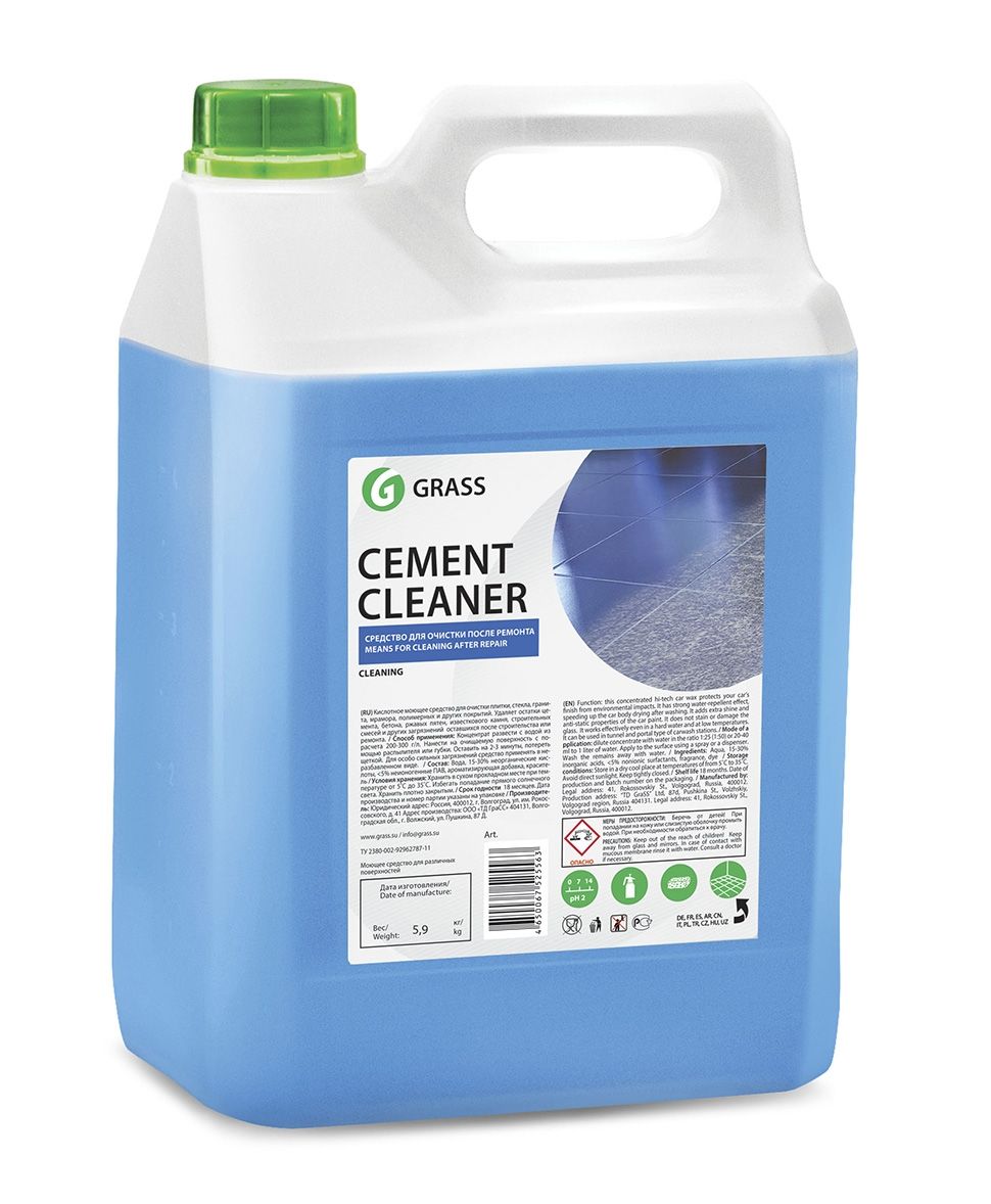 Grass - Очиститель после ремонта "Cement Cleaner", канистра на 5 литров 125305