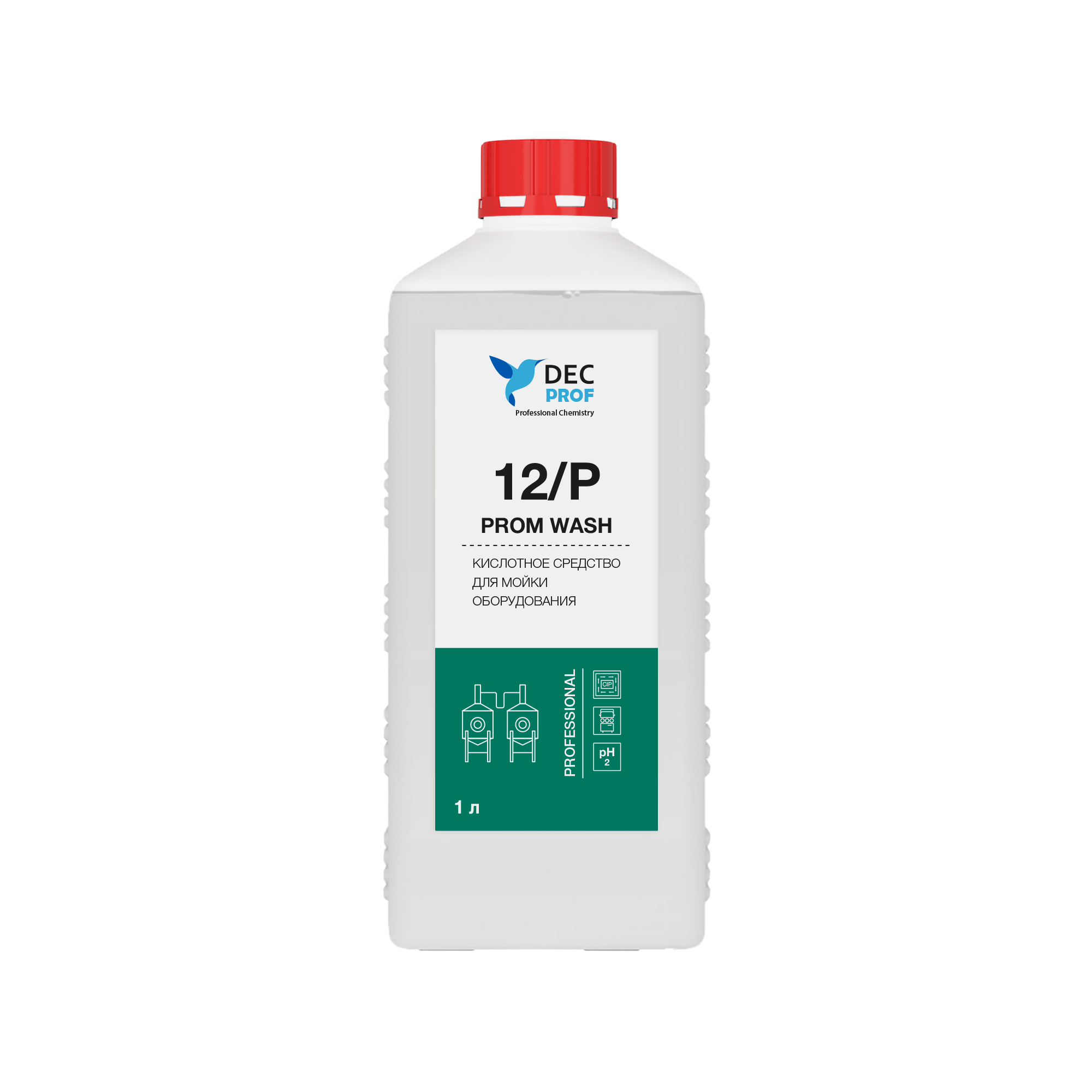 012P-1 Кислотное средство для мойки оборудования Dec Prof 12/P PROM WASH - 1 л