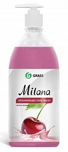 126401 Жидкое крем-мыло Grass Milana-Спелая черешня с дозатором - 1 л