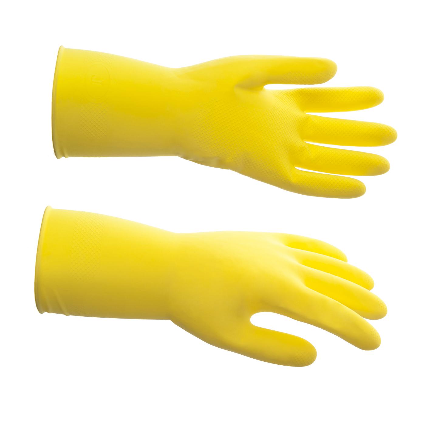 73584 Латексные многоразовые перчатки HQ Profiline - желтые, размер M