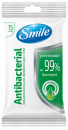 42502570 Влажные салфетки Smile Antibacterial с D пантенолом - 1 короб, 52 упаковки