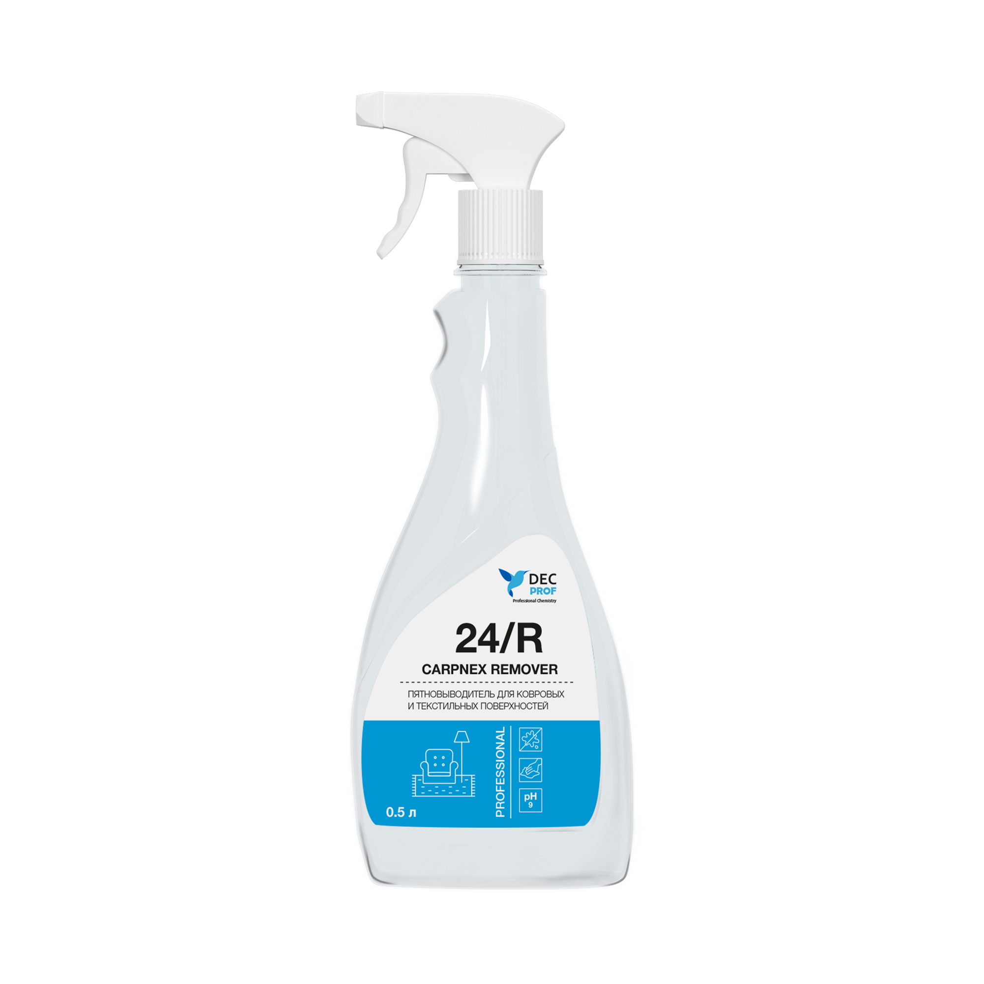 024R-05 Пятновыводитель для ковровых и текстильных покрытий Dec Prof 24/R CARPNEX REMOVER - 500 мл