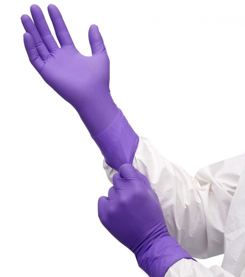97610 Нитриловые лабораторные перчатки Kimtech Science Purple Nitrile Extra - 500 штук, 30 см, XS