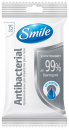 42502590 Влажные салфетки Smile Antibacterial со спиртом - 1 короб, 52 упаковки