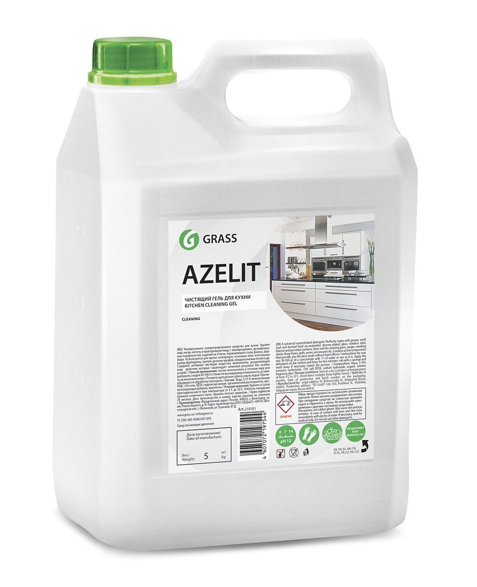 125372 Чистящее средство для кухни Grass Azelit, в канистре - 5 л