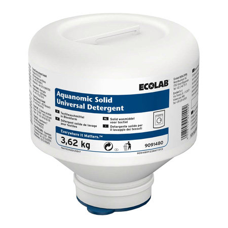 9091480 Твердое средство для стирки белья Aquanomic Solid Universal Detergent, 3.6 кг