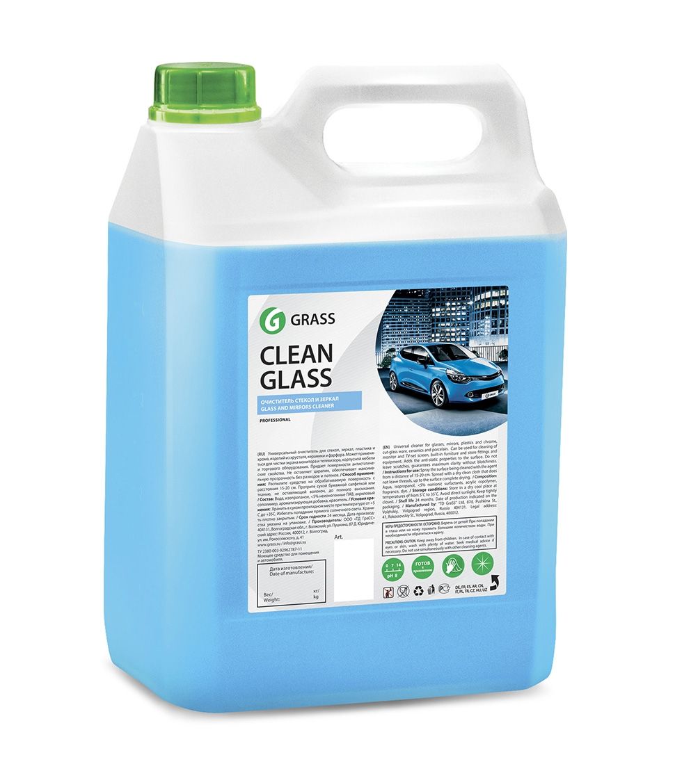 133101 Очиститель стекол Grass Clean Glass бытовой, в канистре - 5 л