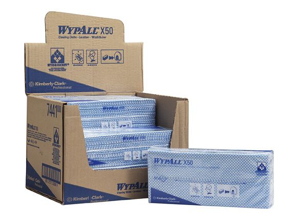 7441 Протирочный материал WypAll X50 в пачках - 6 пачек по 50 листов