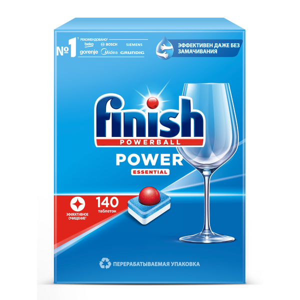 3215985 Таблетки для посудомоечных машин Finish Power, 140 таблеток