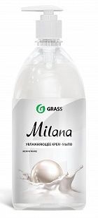 126201 Жидкое крем-мыло Grass Milana-Жемчужное с дозатором - 1 л