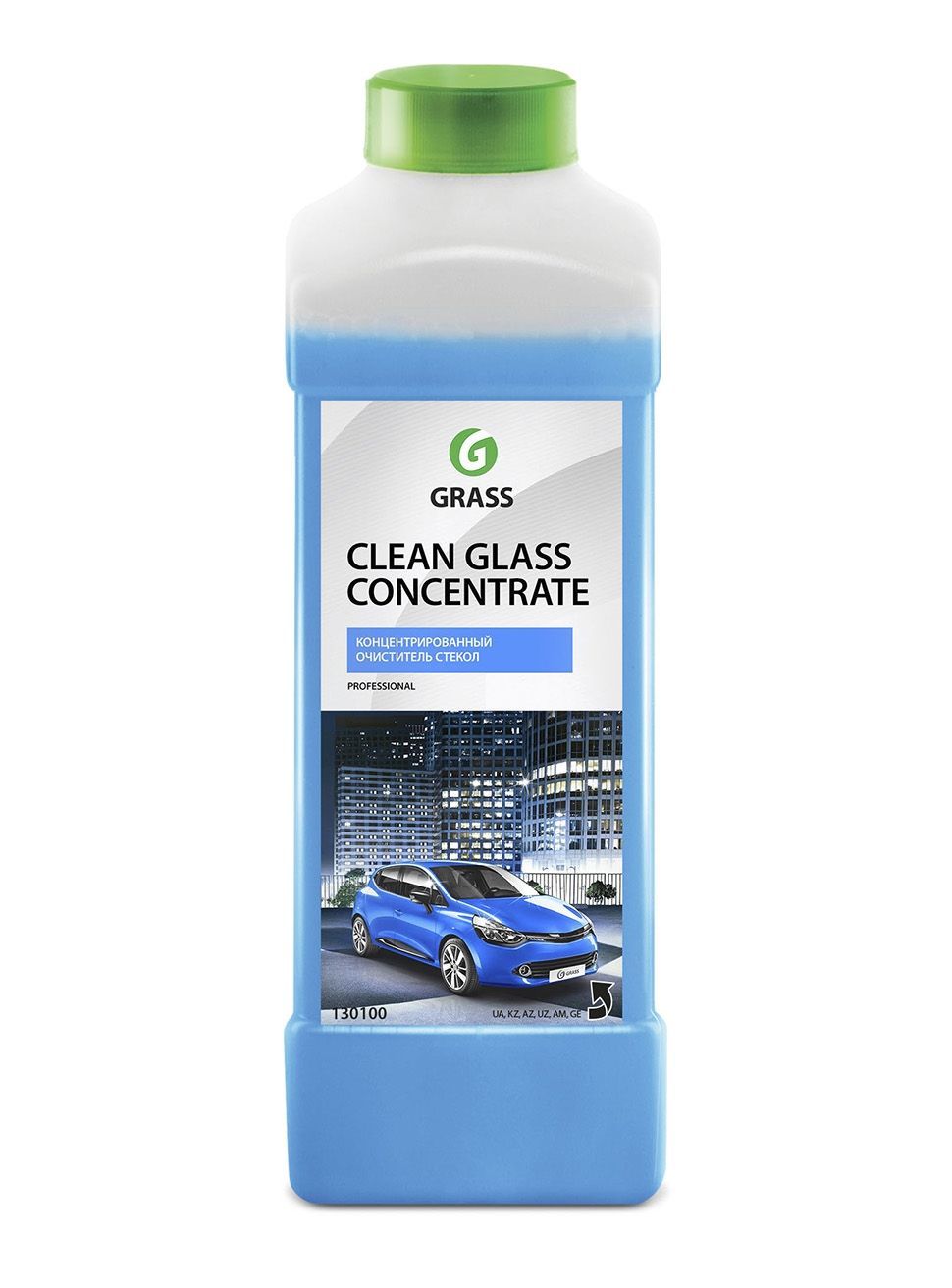 130100 Очиститель стекол Grass Clean Glass Concentrate бытовой в канистре - 1 л
