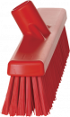 31744 Щетка для подметания с комбинированным ворсом Vikan красная, 41 см, мягкий и жесткий ворс
