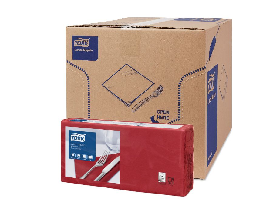 Tork салфетки 33x33 см бордо 477213