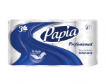 5060404 Туалетная бумага Papia Professional в стандартных рулонах, 3 слоя - 56 рулонов по 16,8 метров