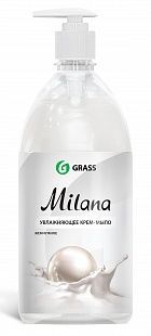 126201 Жидкое крем-мыло Grass Milana-Жемчужное с дозатором - 1 л