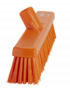 31747 Щетка для подметания с комбинированным ворсом Vikan оранжевая, 41 см, мягкий и жесткий ворс