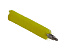 53656 Ерш Vikan используемый с гибкими ручками желтый, Ø 2 см, средний ворс, 16.5 см