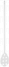 70145 Весло-мешалка перфорированная Vikan, Ø31 мм, 120 cм, белый цвет
