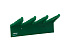 06152 Настенный держатель для инвентаря Vikan зеленый, 24 см