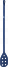 701299 Весло-мешалка перфорированная Vikan синяя, Ø3.1 см, 120 см